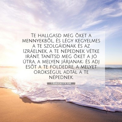 1 Királyok 8:36 KAR Bibliai verskép