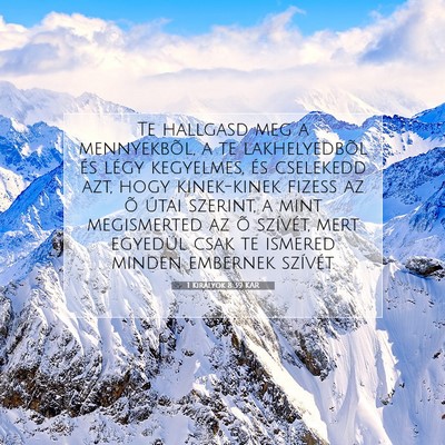 1 Királyok 8:39 KAR Bibliai verskép