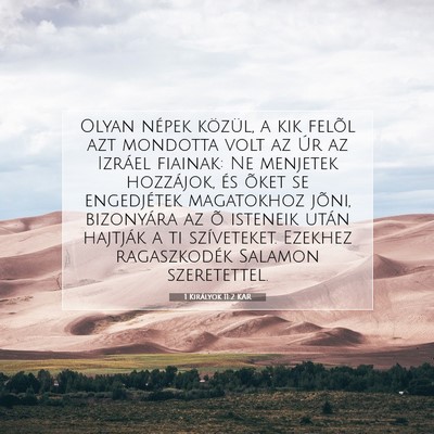 1 Királyok 11:2 KAR Bibliai verskép