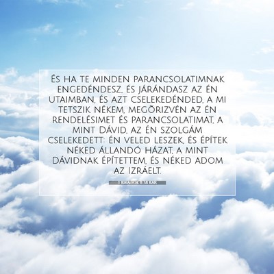 1 Királyok 11:38 KAR Bibliai verskép