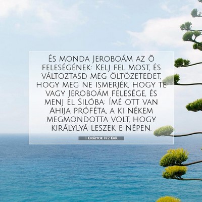 1 Királyok 14:2 KAR Bibliai verskép