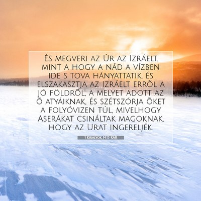 1 Királyok 14:15 KAR Bibliai verskép