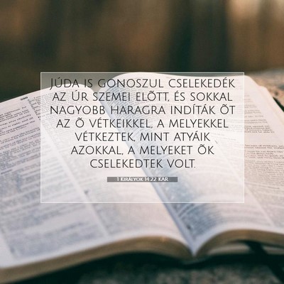 1 Királyok 14:22 KAR Bibliai verskép