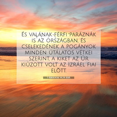 1 Királyok 14:24 KAR Bibliai verskép