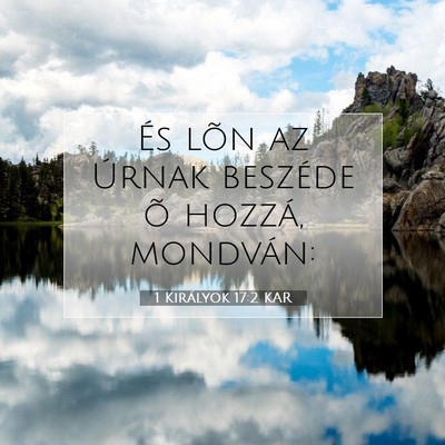 1 Királyok 17:2 KAR Bibliai verskép