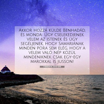 1 Királyok 20:10 KAR Bibliai verskép