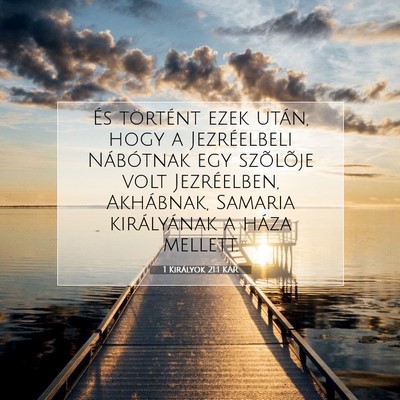 1 Királyok 21:1 KAR Bibliai verskép