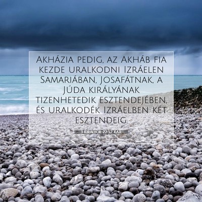 1 Királyok 22:52 KAR Bibliai verskép