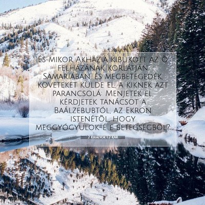 2 Királyok 1:2 Bibliai vers magyarázata