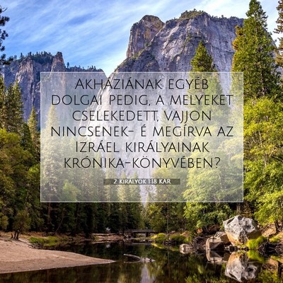 2 Királyok 1:18 Bibliai vers magyarázata