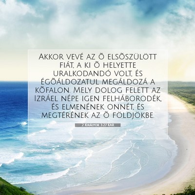2 Királyok 3:27 KAR Bibliai verskép
