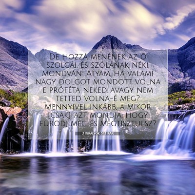 2 Királyok 5:13 KAR Bibliai verskép
