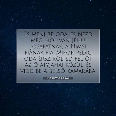 2 Királyok 9:2 Bibliai vers magyarázata