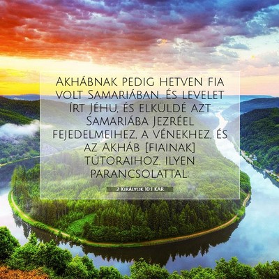 2 Királyok 10:1 KAR Bibliai verskép