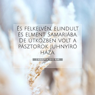 2 Királyok 10:12 Bibliai vers magyarázata