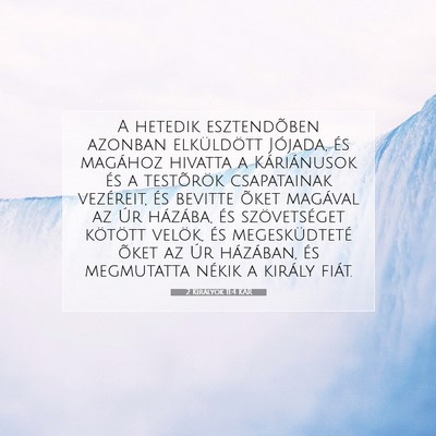 2 Királyok 11:4 KAR Bibliai verskép