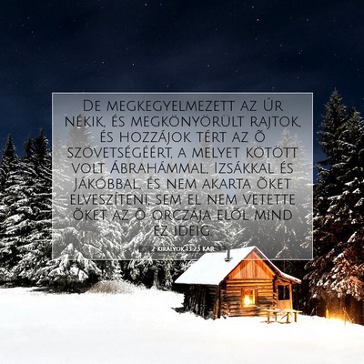 2 Királyok 13:23 KAR Bibliai verskép