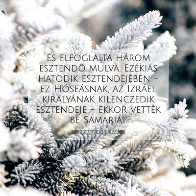 2 Királyok 18:10 KAR Bibliai verskép