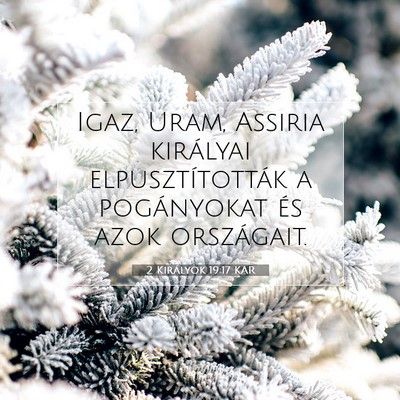 2 Királyok 19:17 KAR Bibliai verskép
