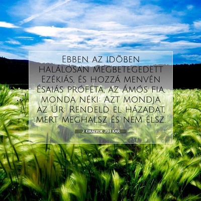 2 Királyok 20:1 KAR Bibliai verskép