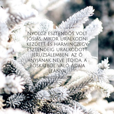2 Királyok 22:1 KAR Bibliai verskép