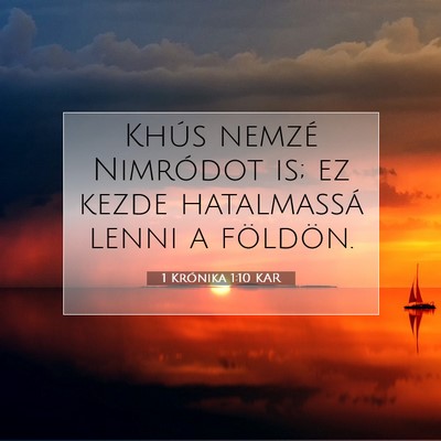 1 Krónika 1:10 Bibliai vers magyarázata