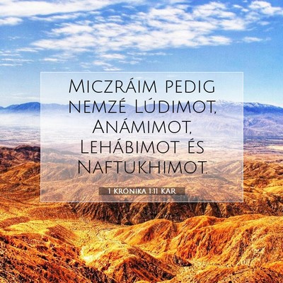 1 Krónika 1:11 Bibliai vers magyarázata