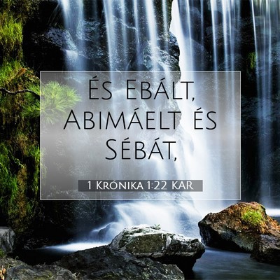 1 Krónika 1:22 Bibliai vers magyarázata