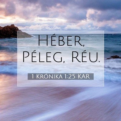 1 Krónika 1:25 Bibliai vers magyarázata