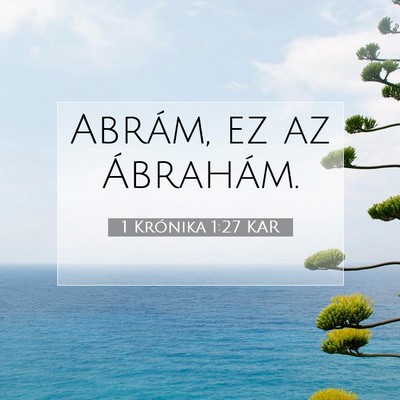 1 Krónika 1:27 Bibliai vers magyarázata