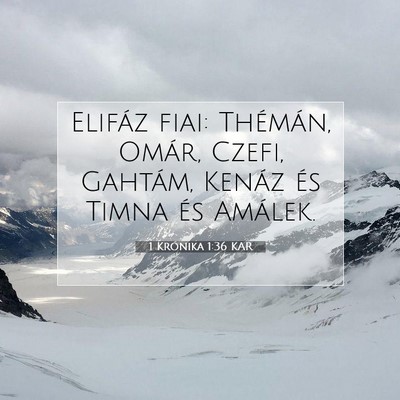 1 Krónika 1:36 Bibliai vers magyarázata