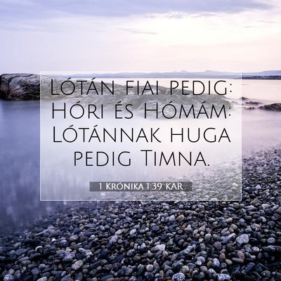 1 Krónika 1:39 Bibliai vers magyarázata