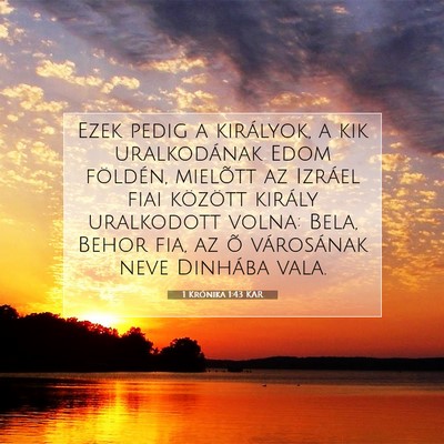 1 Krónika 1:43 Bibliai vers magyarázata
