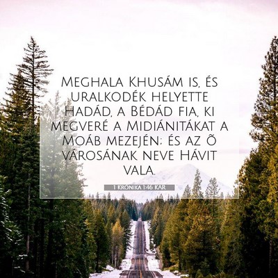 1 Krónika 1:46 Bibliai vers magyarázata