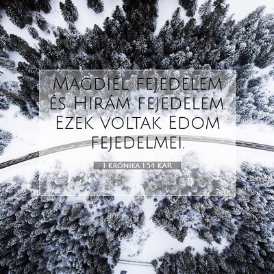 1 Krónika 1:54 Bibliai vers magyarázata