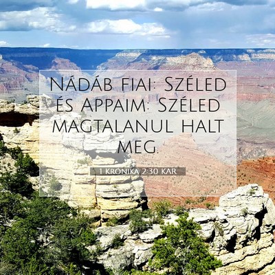 1 Krónika 2:30 Bibliai vers magyarázata