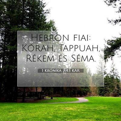 1 Krónika 2:43 Bibliai vers magyarázata