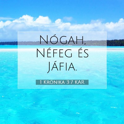 1 Krónika 3:7 Bibliai vers magyarázata