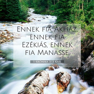 1 Krónika 3:13 KAR Bibliai verskép