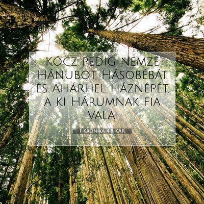 1 Krónika 4:8 Bibliai vers magyarázata