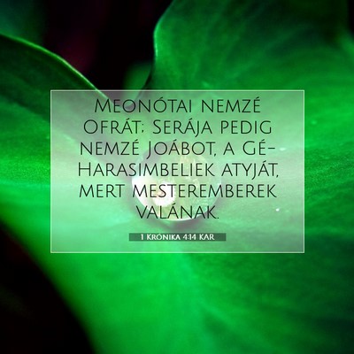 1 Krónika 4:14 KAR Bibliai verskép