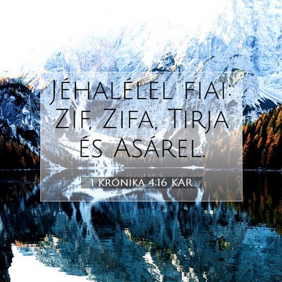1 Krónika 4:16 Bibliai vers magyarázata