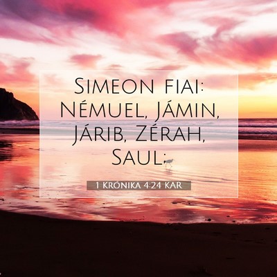 1 Krónika 4:24 KAR Bibliai verskép