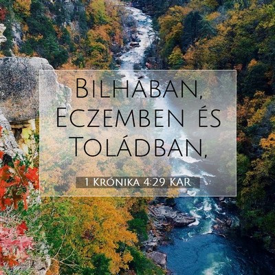 1 Krónika 4:29 KAR Bibliai verskép