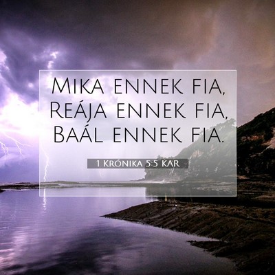 1 Krónika 5:5 Bibliai vers magyarázata