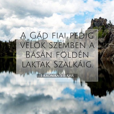 1 Krónika 5:11 KAR Bibliai verskép