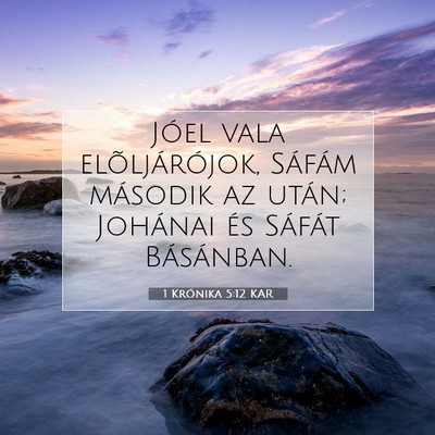 1 Krónika 5:12 Bibliai vers magyarázata