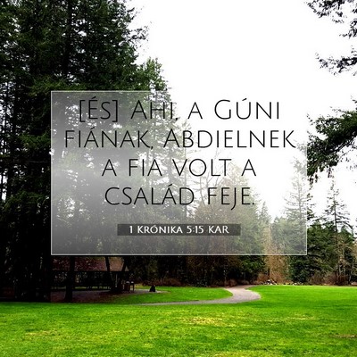 1 Krónika 5:15 Bibliai vers magyarázata