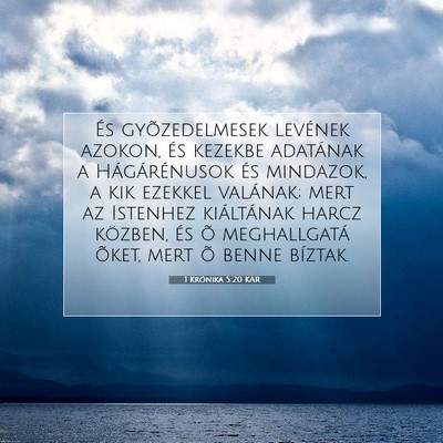 1 Krónika 5:20 KAR Bibliai verskép
