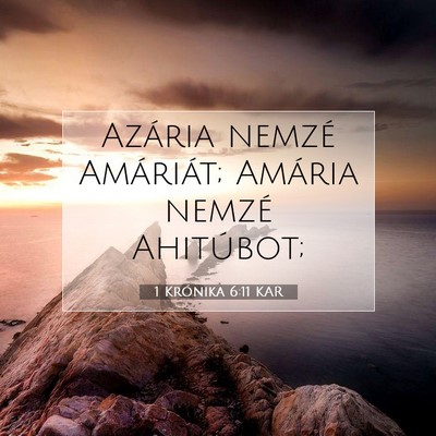 1 Krónika 6:11 KAR Bibliai verskép